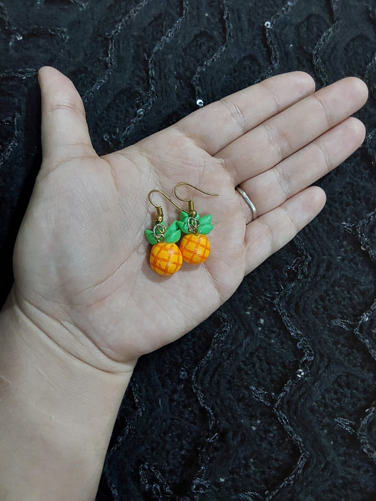 Aretes de Piñas 🍒🌺