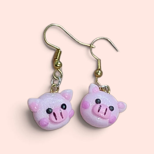 ARETES DE CERDITO 🍒🌺