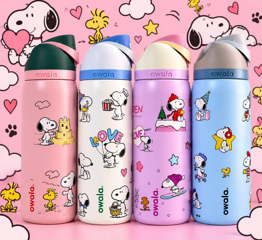 TERMO OWALA SNOOPY DISEÑO 4 🍒🌺