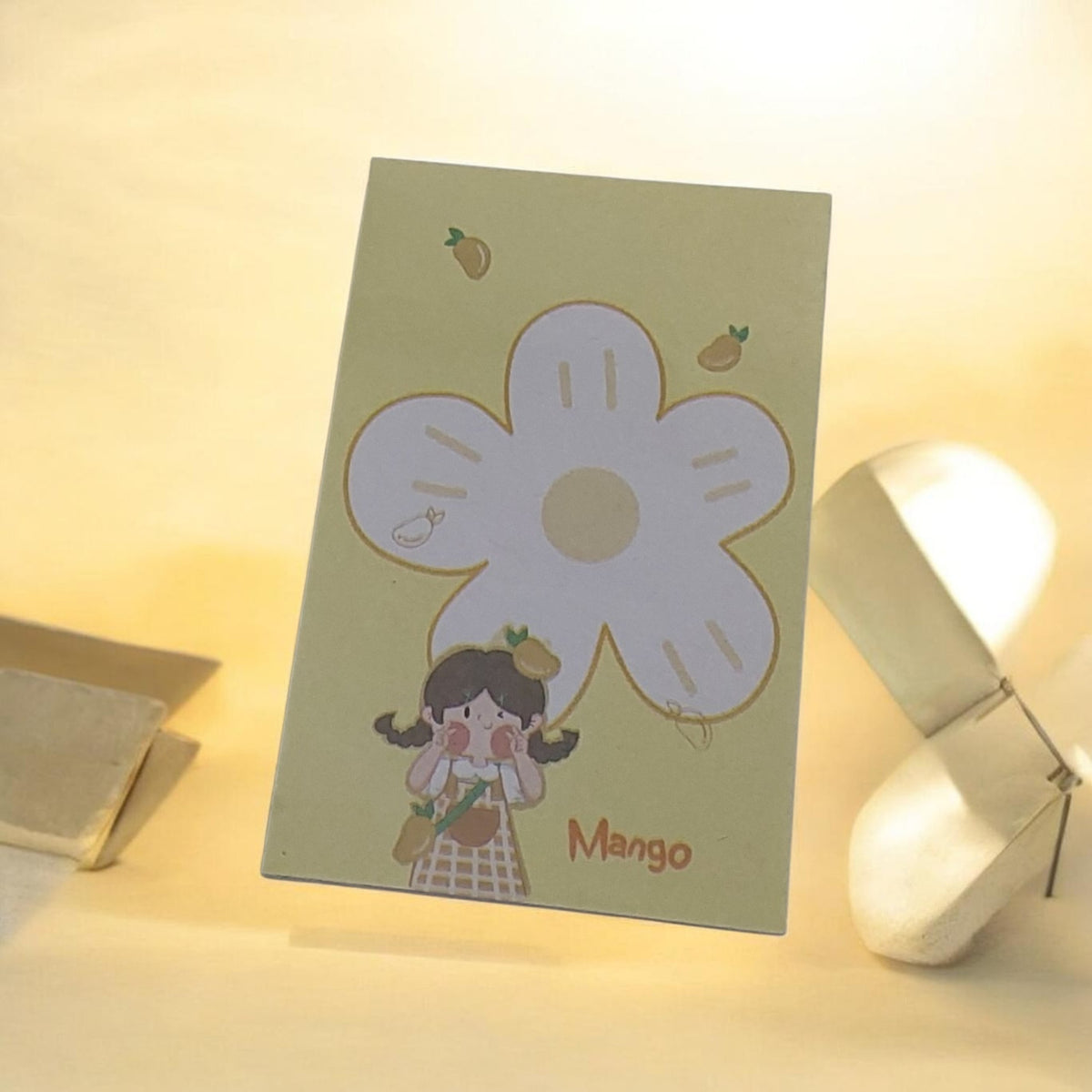 POST-IT FLOR MANGO MUÑEQUITA 🍒🌺