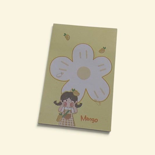 POST-IT FLOR MANGO MUÑEQUITA 🍒🌺