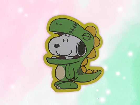 STICKER SNOOPY DINOSAURIO 🍒🌺